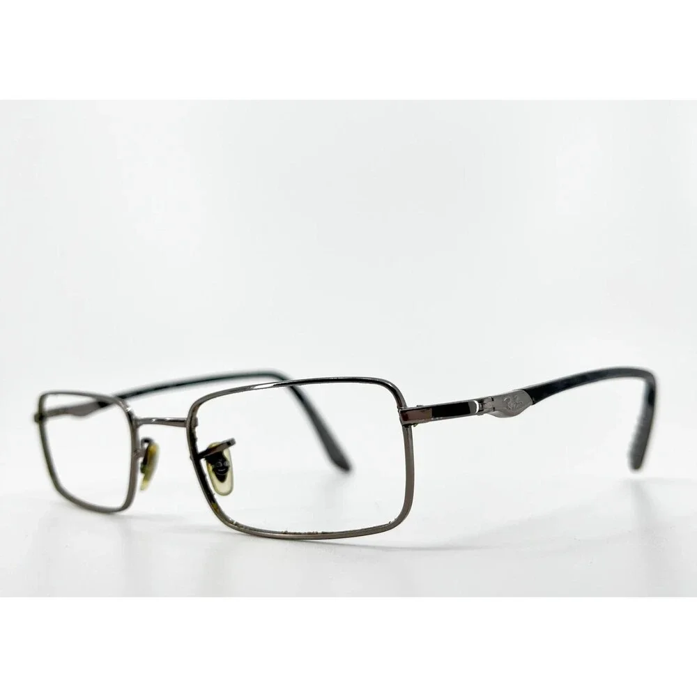 Ray-Ban RB 7511 1000 Eyeglasses Frames Mens Black Silver 49-19-140 1986